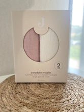 Afbeelding in Gallery-weergave laden, Hydrofiele doeken duopack ROZE EN IVORY