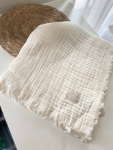 Afbeelding in Gallery-weergave laden, Hydrofiele deken 75x100cm met fringe in meerdere kleuren