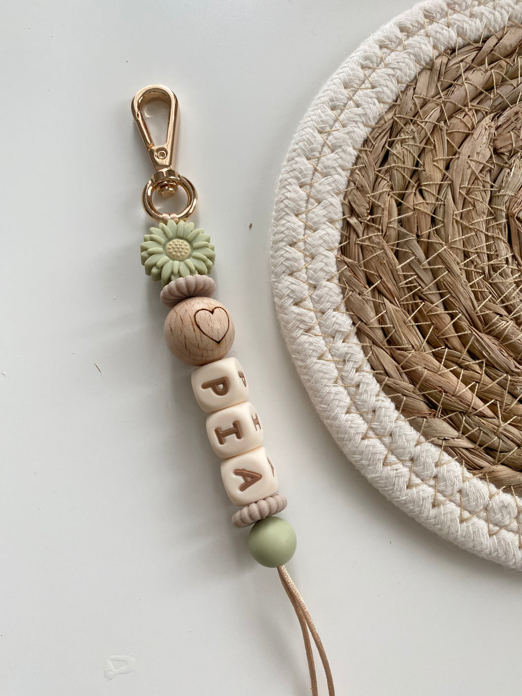 Mint DAISY met hartjes detail