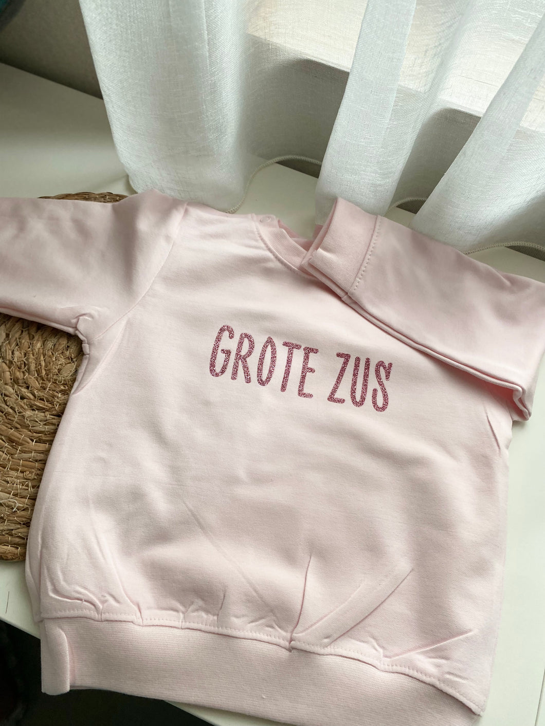 Trui met eigen bedrukking in verschillende kleuren BABY/KIND (unisex)
