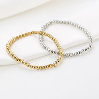 Kralen armband goud & zilver