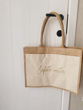 Afbeelding in Gallery-weergave laden, Jutte shopper met bedrukking

