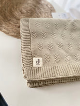 Afbeelding in Gallery-weergave laden, Deken Wieg 75x100cm Grain Knit in olive green m
