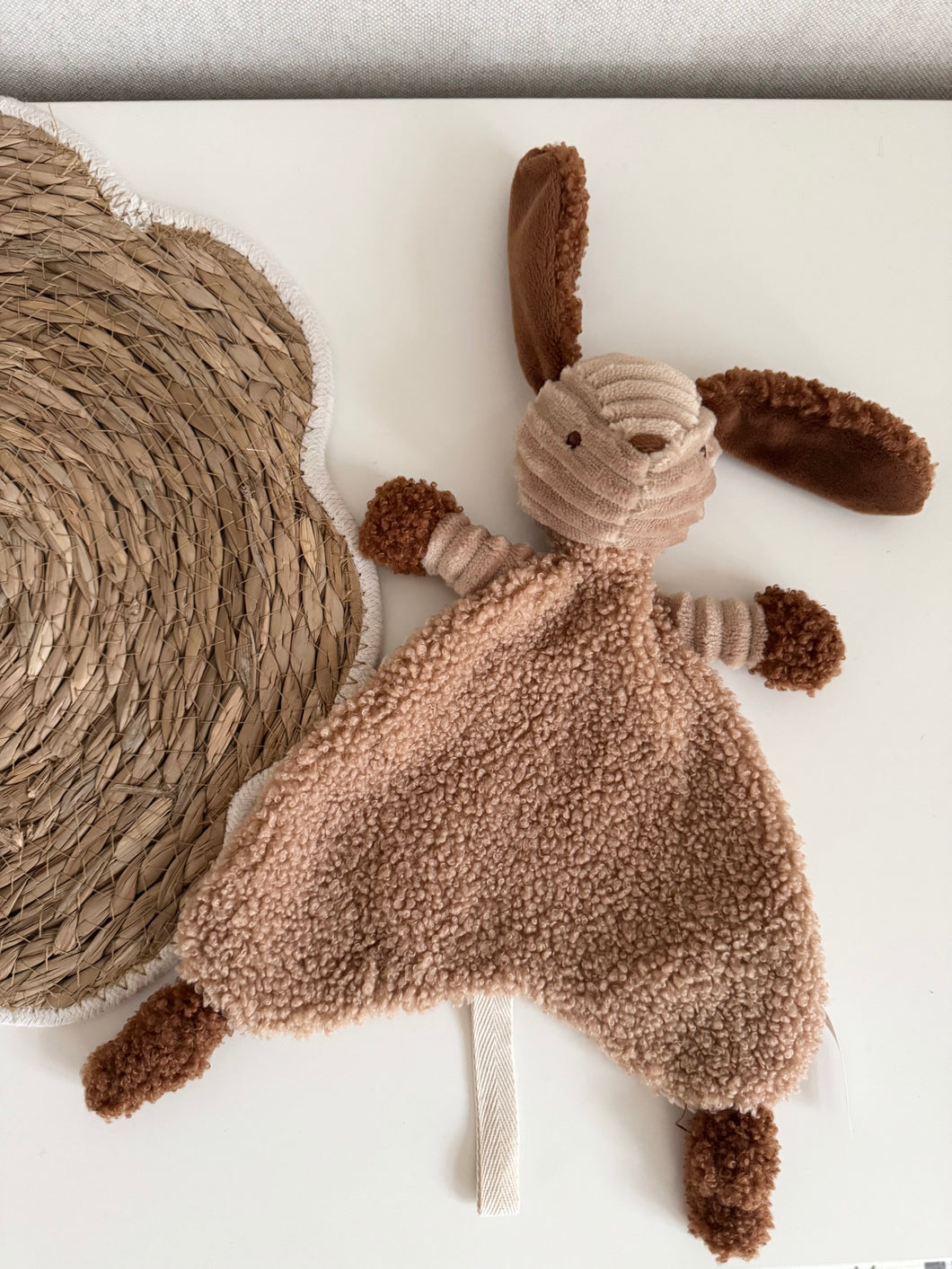 Honden speendoek teddy stof