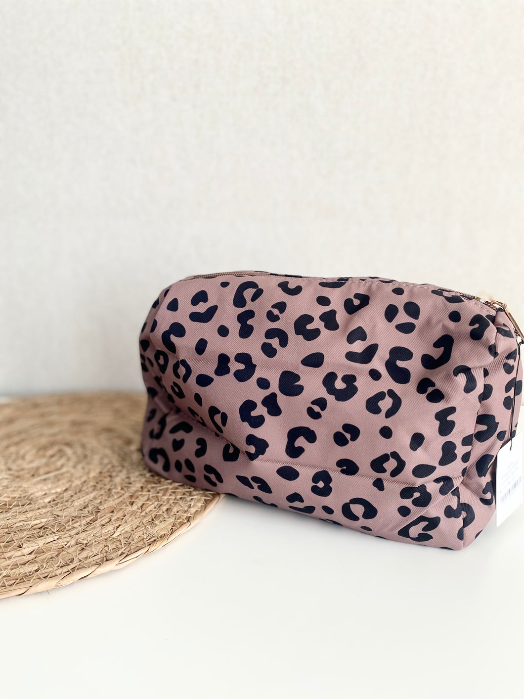 Panter toilettas met borduring