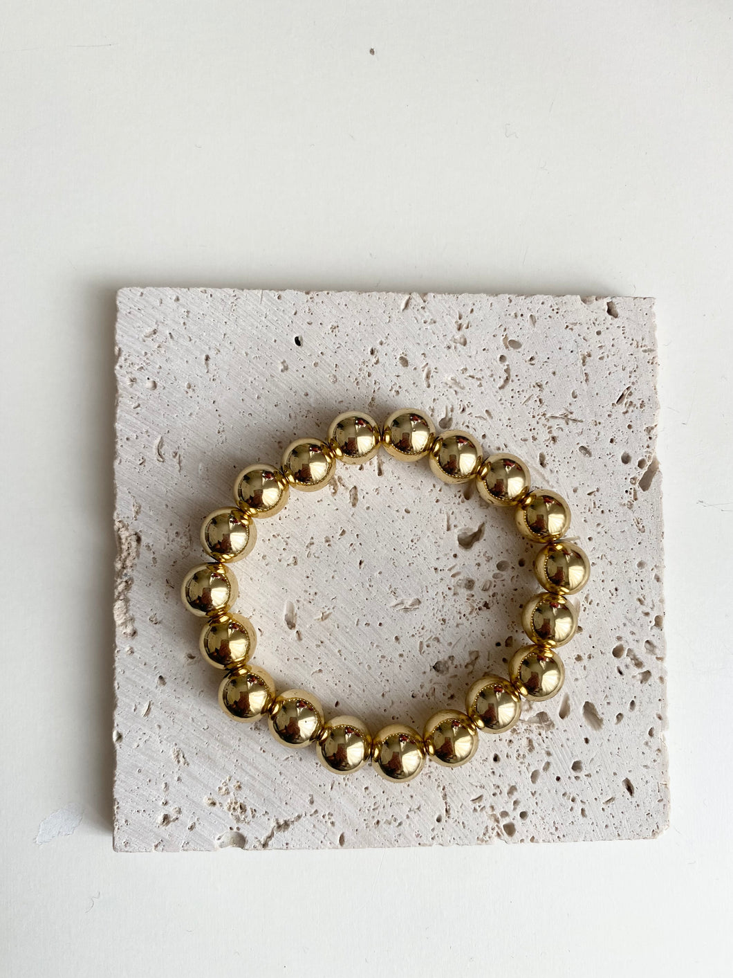 Gouden kralen armband
