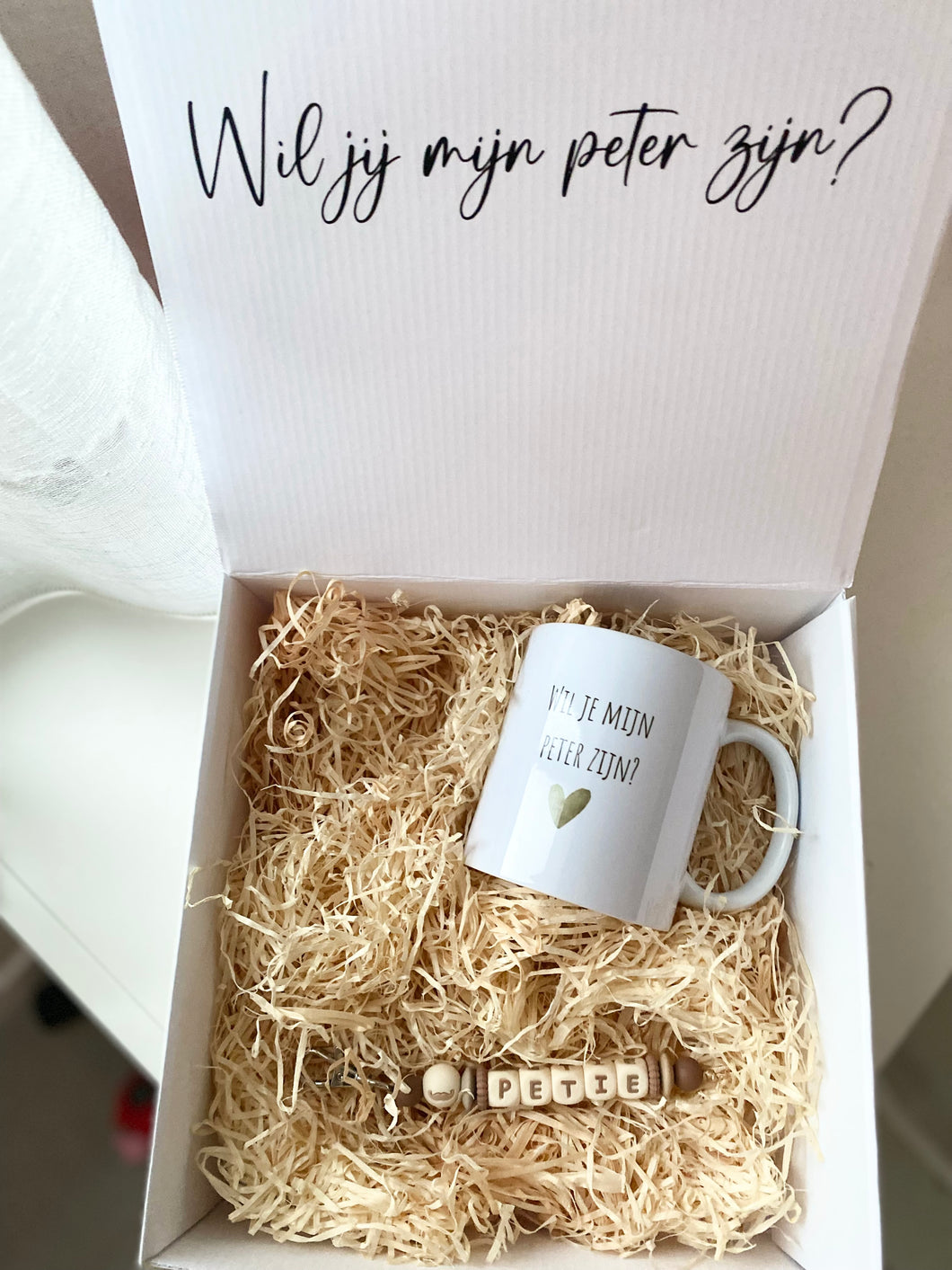 Gelukbox koffiemok en sleutelhanger
