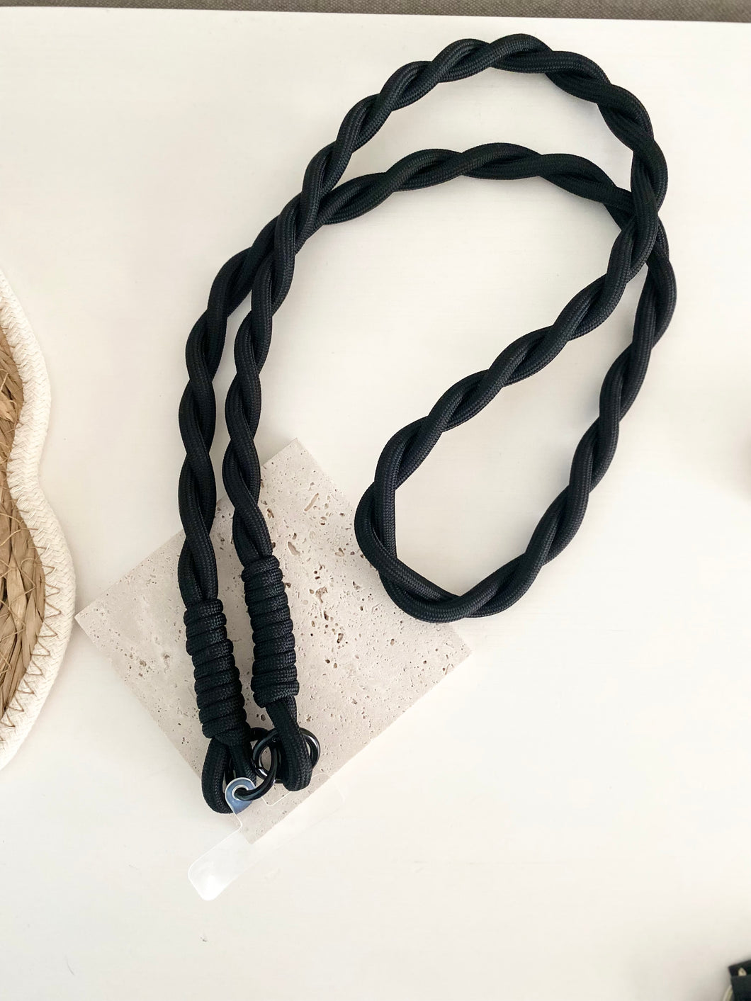 Twist telefoonkoord zwart
