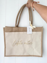 Afbeelding in Gallery-weergave laden, Jutte shopper met bedrukking
