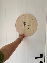 Afbeelding in Gallery-weergave laden, Houten deur/naambord
