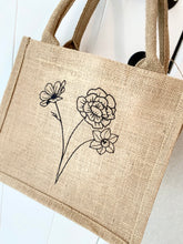 Afbeelding in Gallery-weergave laden, Mini jute tas met bedrukking
