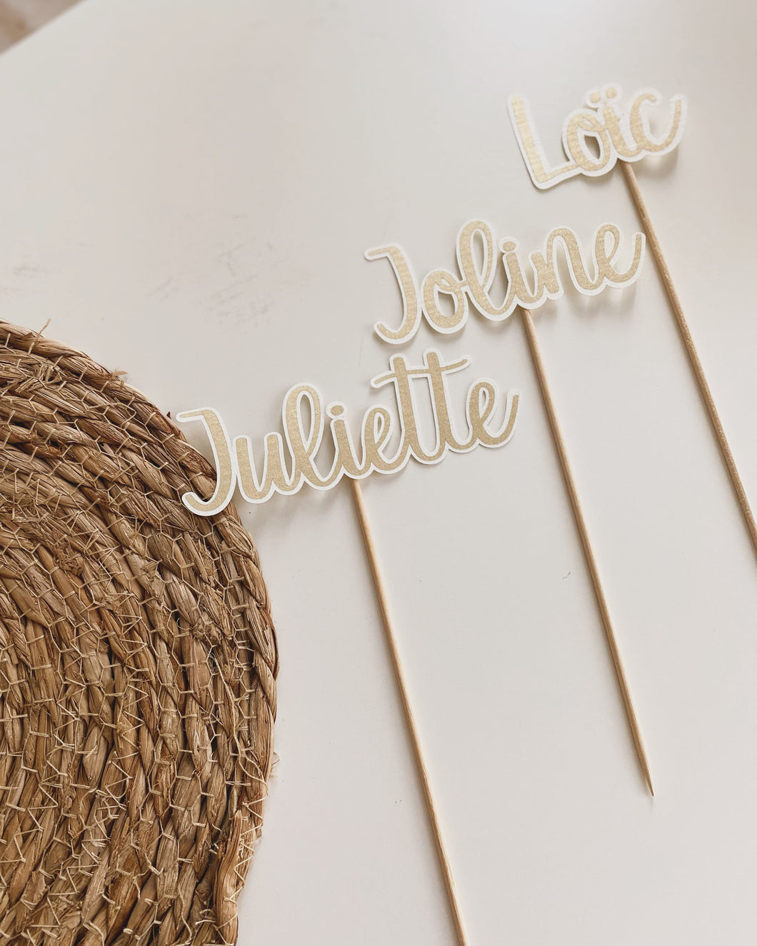 Cake topper goud