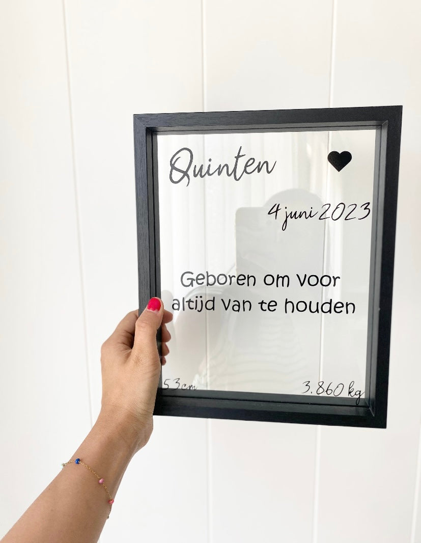 Welkombord baby ZWART