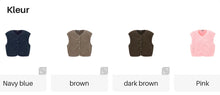 Afbeelding in Gallery-weergave laden, Fluffy teddy vest: DARK GREEN &amp; BLACK enkel nog beschikbaar

