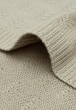 Afbeelding in Gallery-weergave laden, Deken Wieg 75x100cm Grain Knit in olive green m
