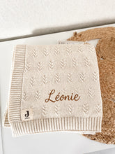 Afbeelding in Gallery-weergave laden, Deken 75x100cm grain knit IVORY
