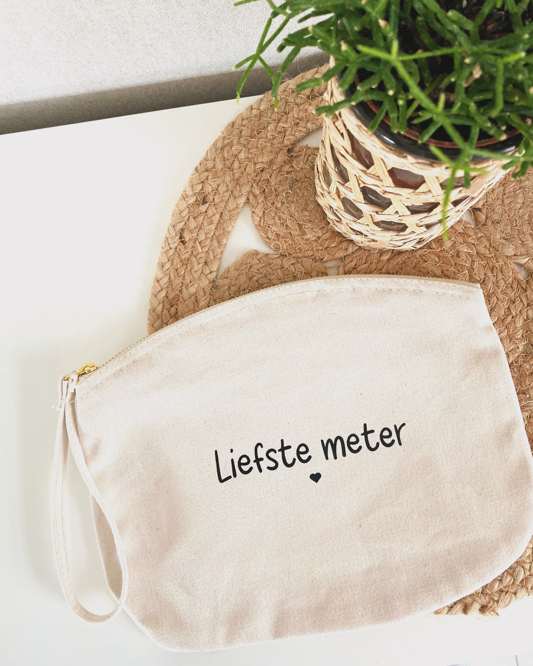Toilettas in verschillende kleuren (handvat) met bedrukking