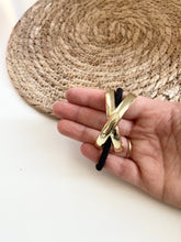 Afbeelding in Gallery-weergave laden, Haar elastiek met gouden accent
