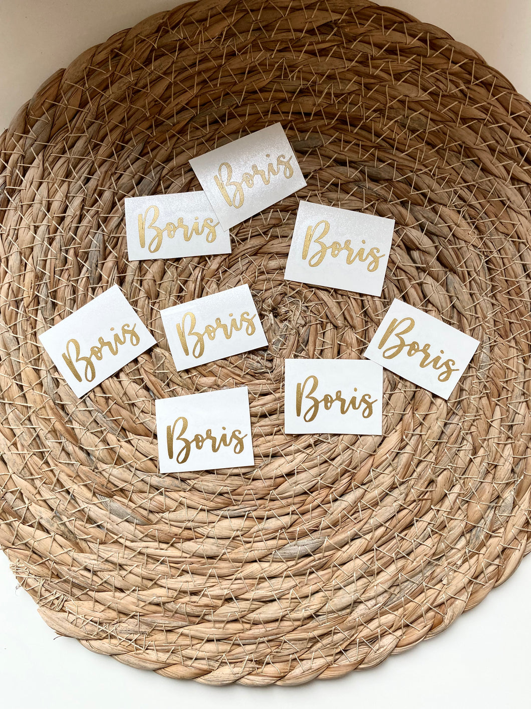 Kleine vinyl naamstickers van 5 cm TOT 10cm