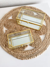 Afbeelding in Gallery-weergave laden, Gouden/ glazen juwelendoosje MAXI EN MINI
