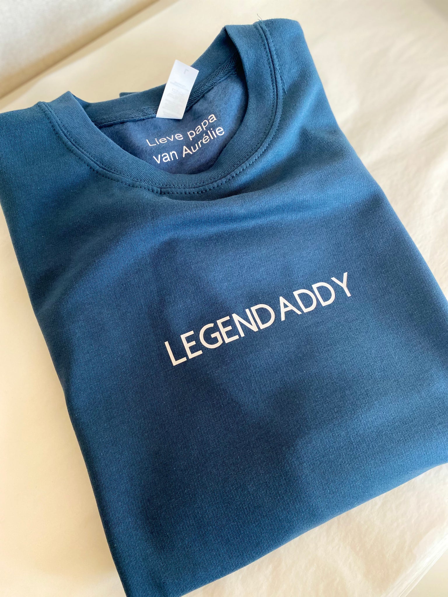 Trui met eigen bedrukking in verschillende kleuren MANNEN Elia. Homemade