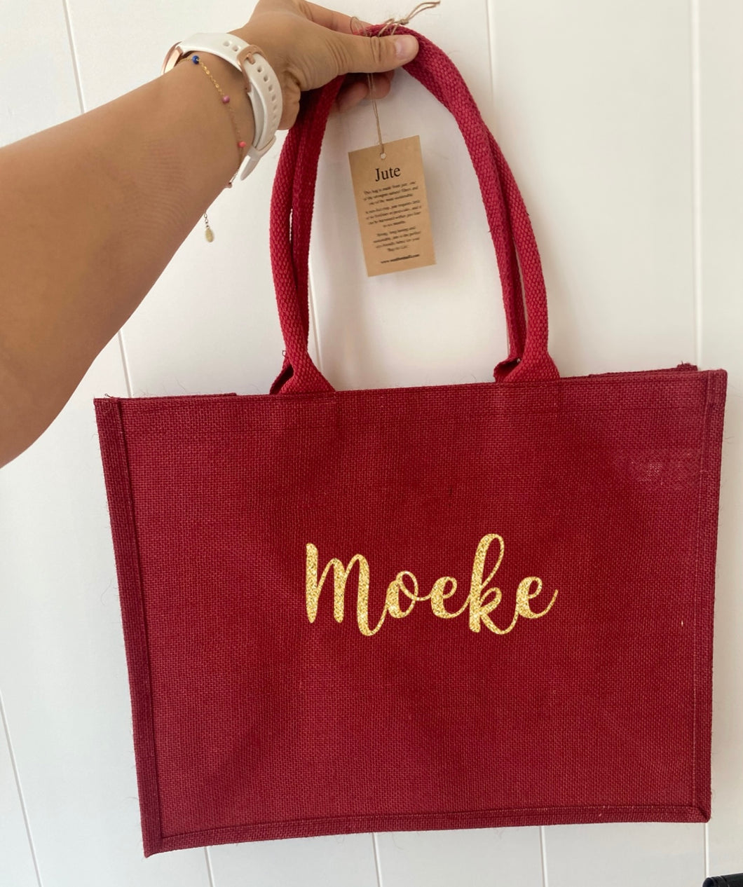 Rode jutte shopper
