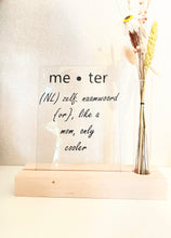 Afbeelding in Gallery-weergave laden, Houten kaartenhoudertje met plexiglaskaart

